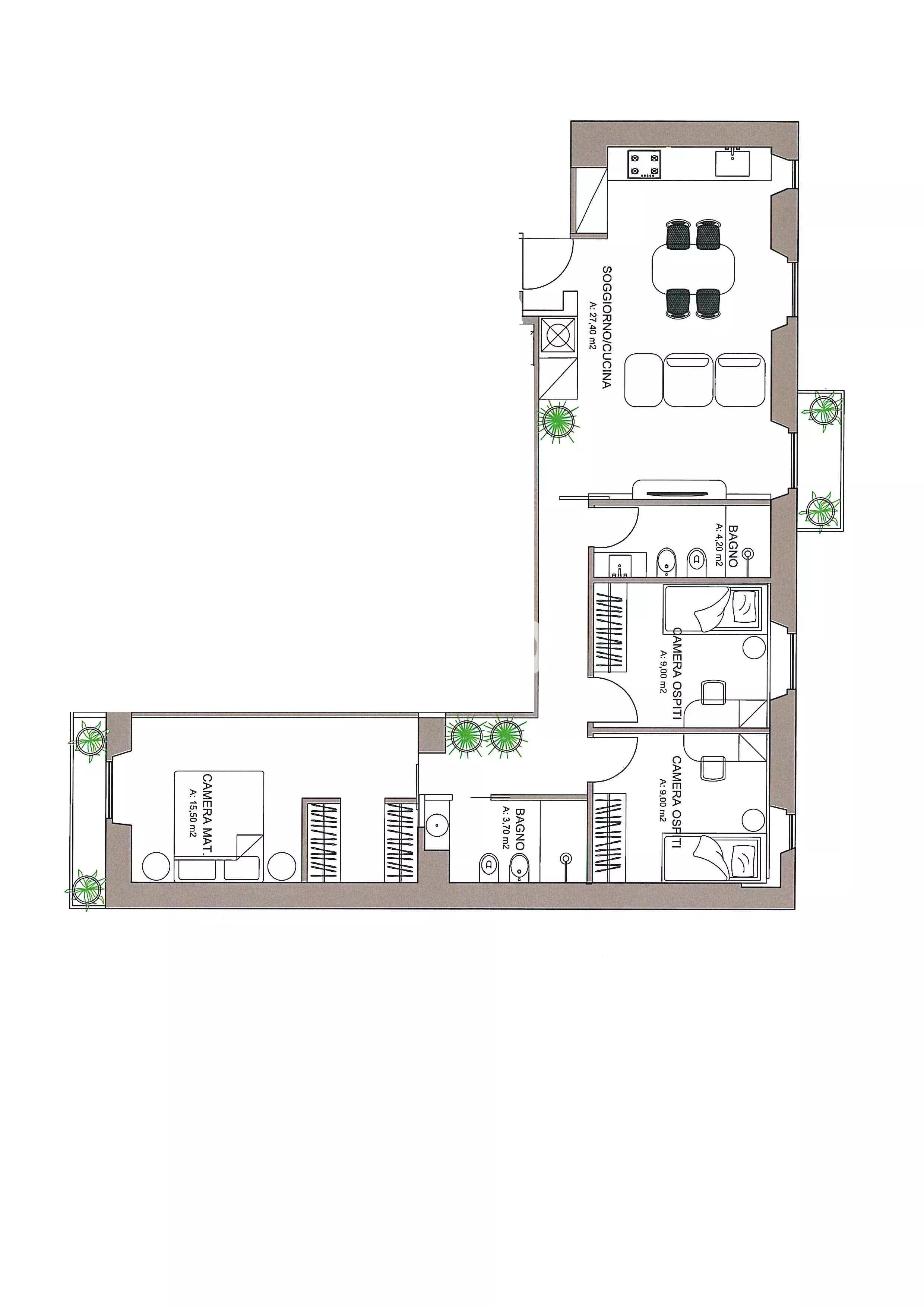 Appartamento in vendita a Milano, 92 m²