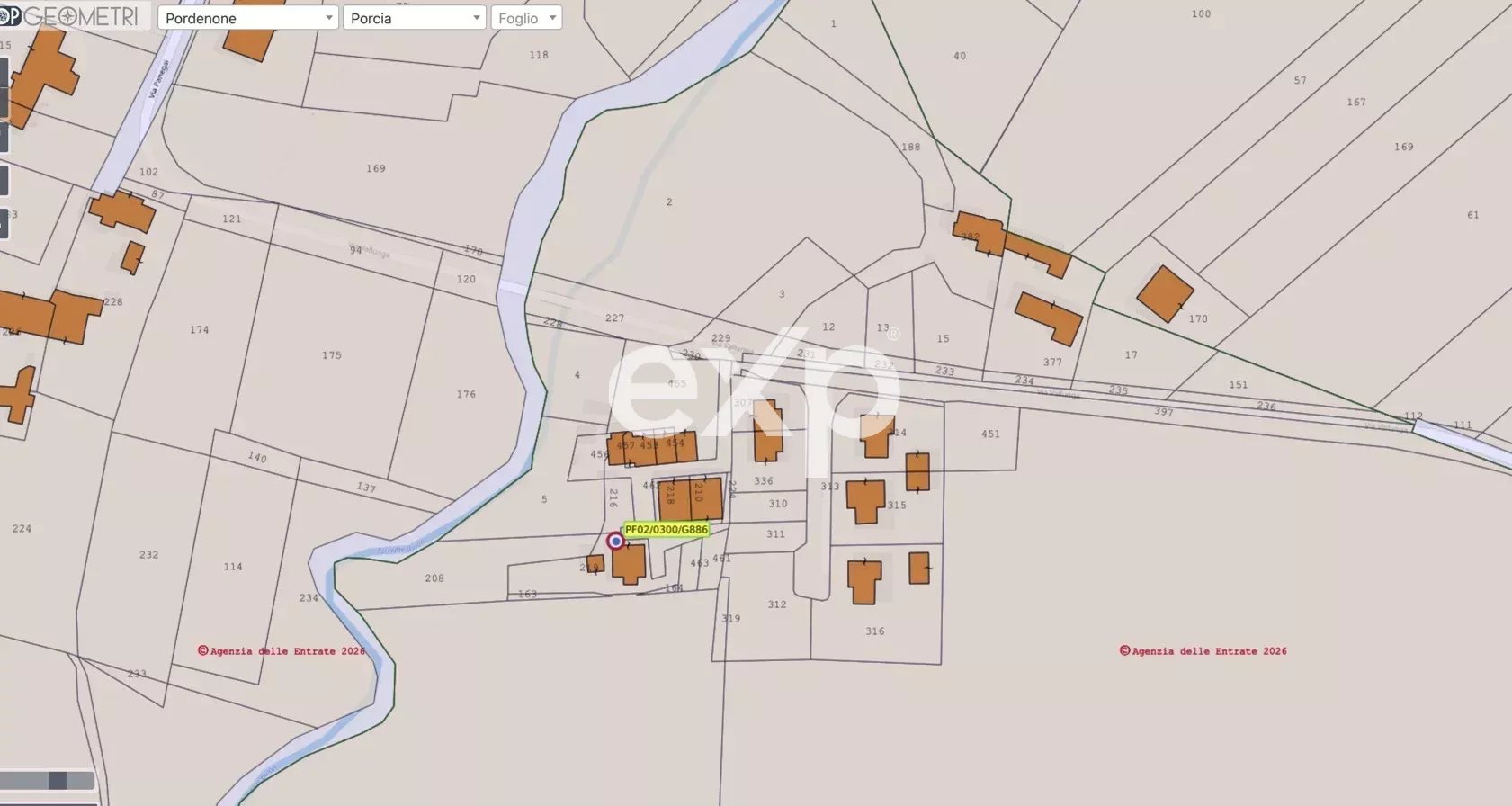 Land/Plot for sale in Porcia, 1600 m²