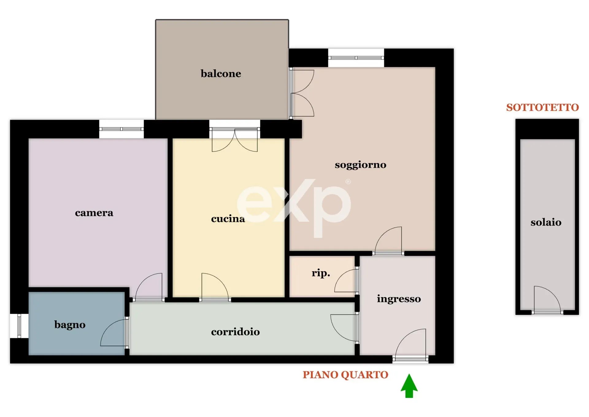Appartamento in vendita a Cologno Monzese, Via Kennedy, 2, 20093 Cologno Monzese, 65 m²