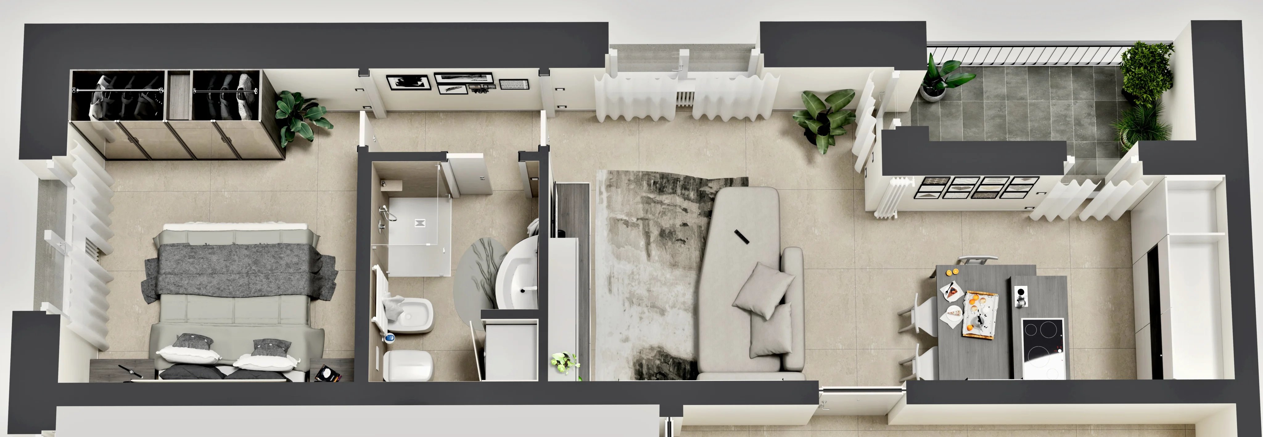 Appartamento in vendita a Bergamo, Via Don Luigi Palazzolo, 23a, 24122 Bergamo, 58 m²