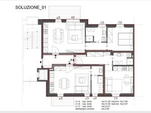 Appartamento in vendita a Bergamo, 65 m²
