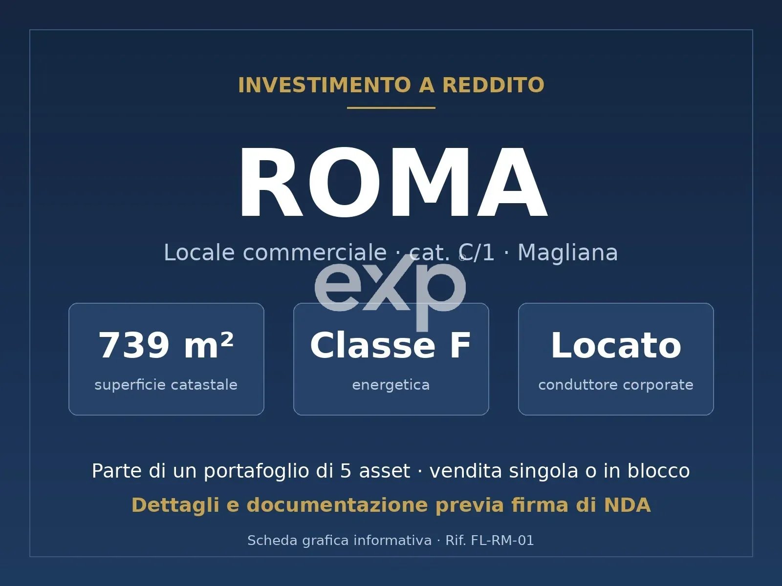 Shop / Commercial Space for sale in Roma, Via Sesto Fiorentino, 00100 Roma, 739 m²