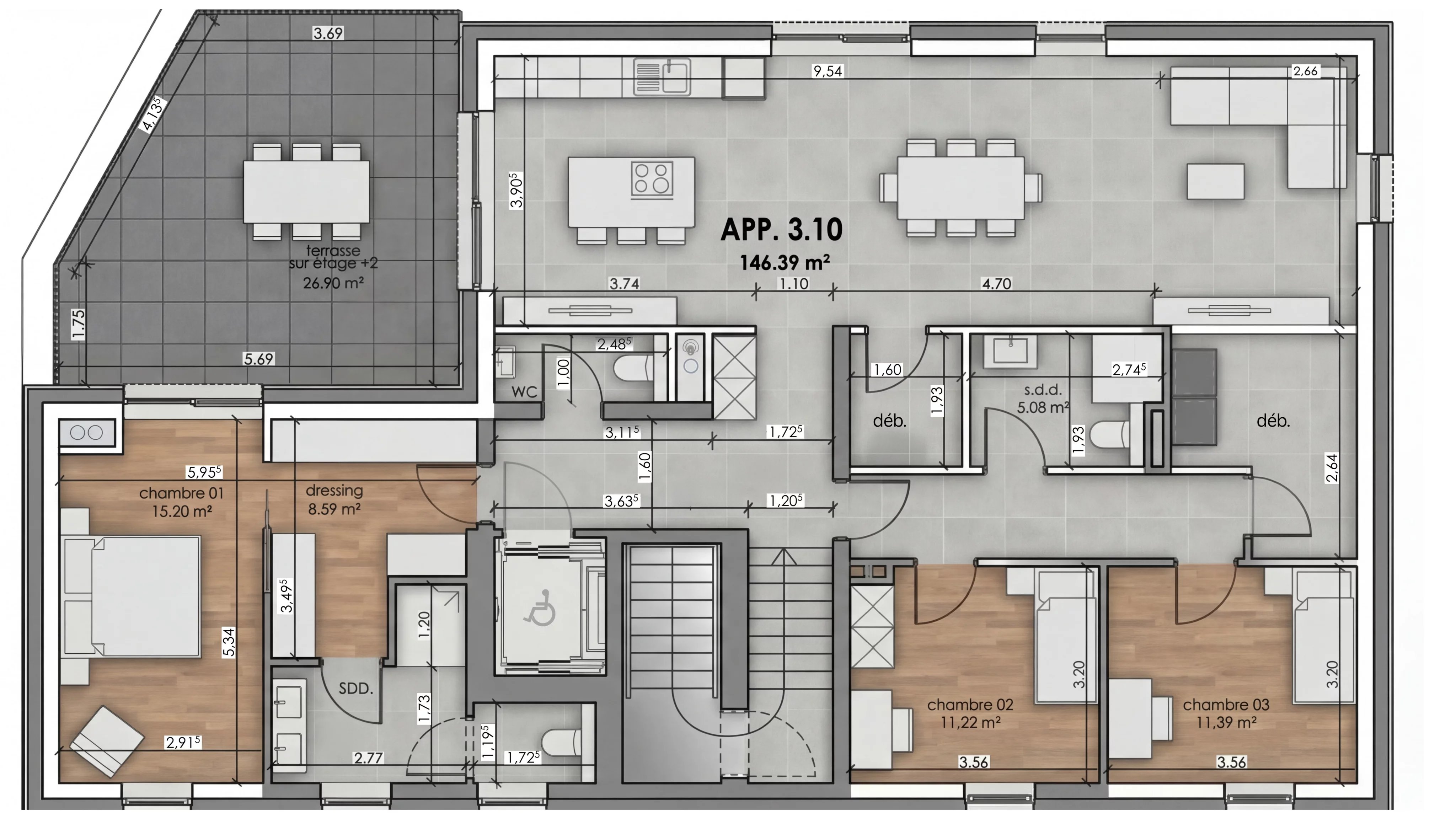 High-end Penthouse in Beggen 4
