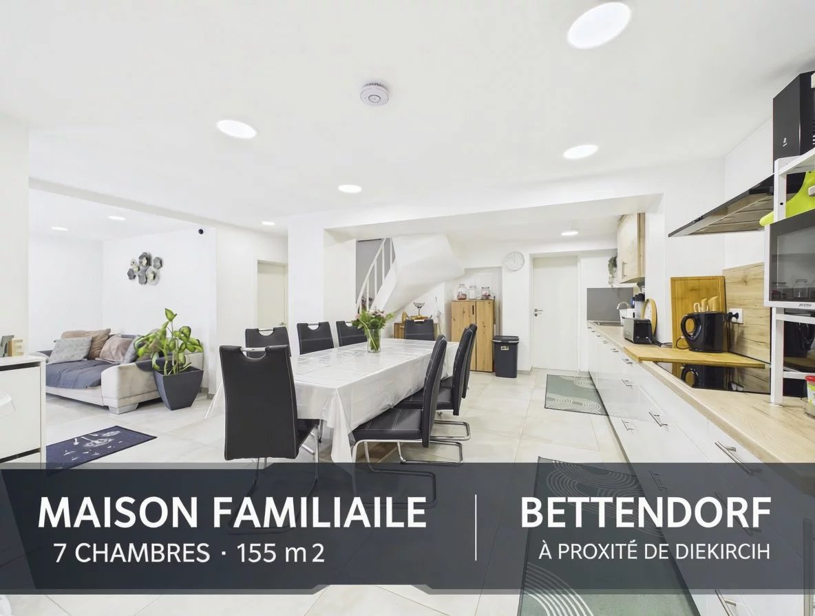 Maison familiale rénovée – 7 chambres – Bettendorf, à proximité de Diekirch