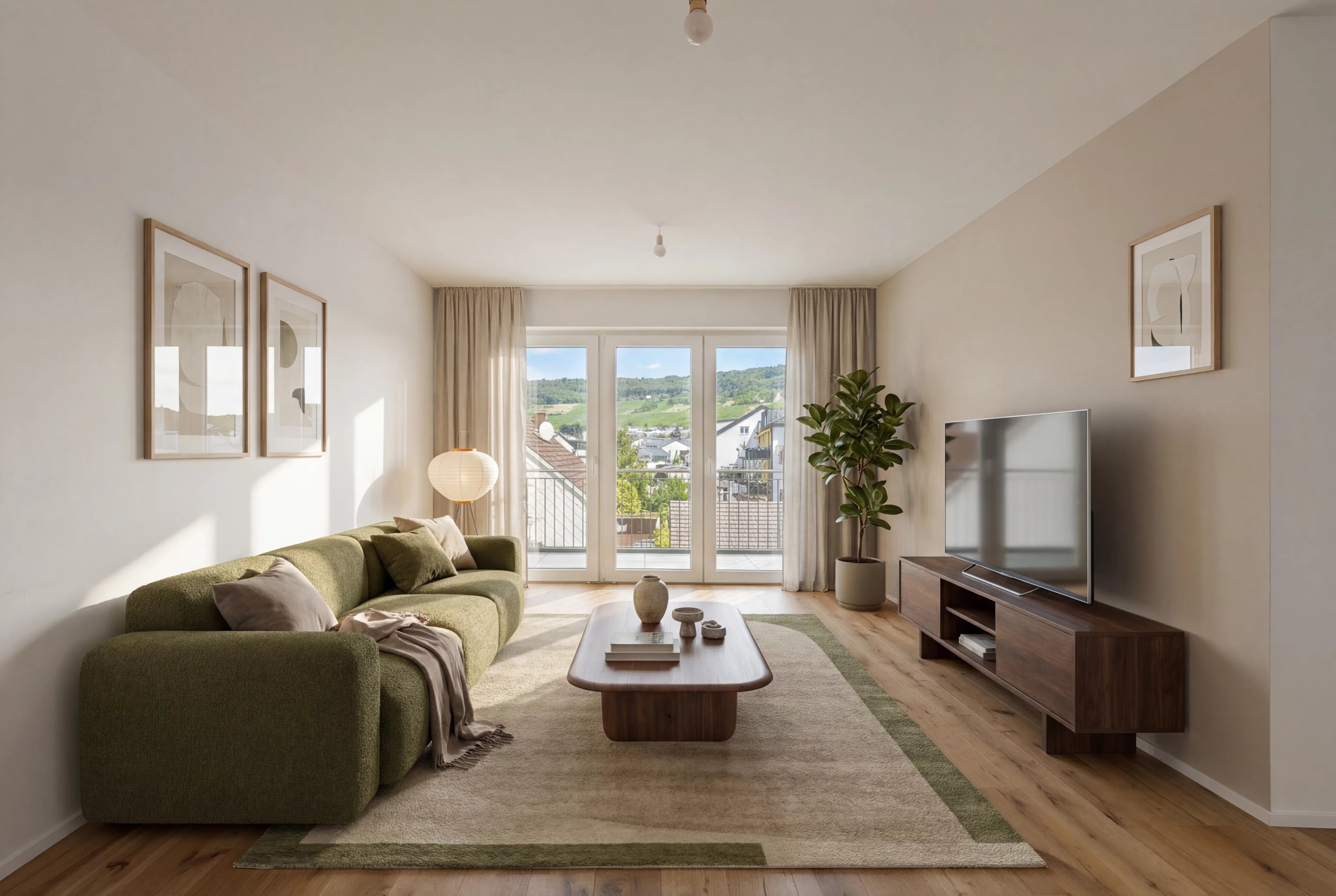 Appartement de 82 m² – Nittel, vue sur la vallée de la Moselle