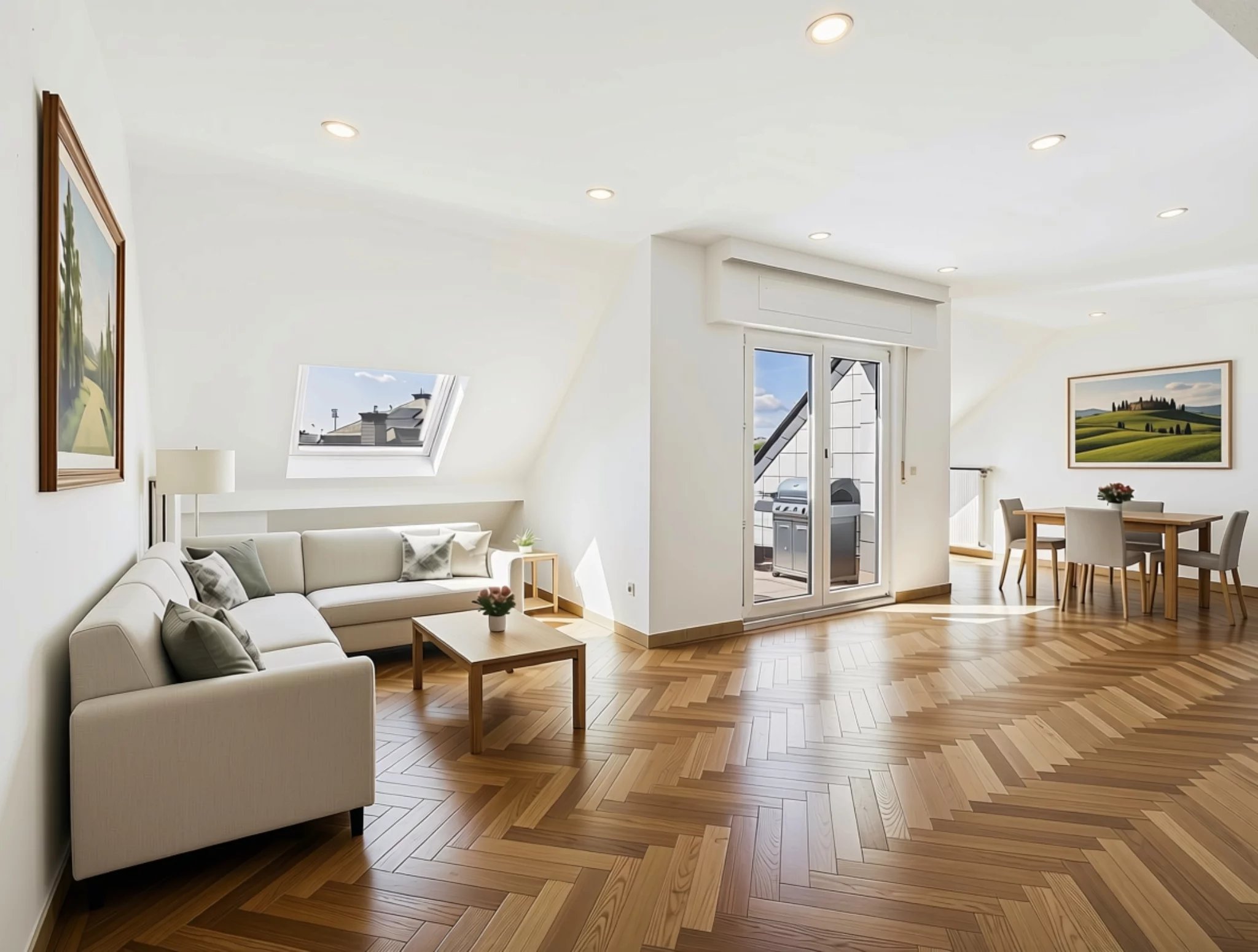 Charmant duplex de deux chambres avec terrasse