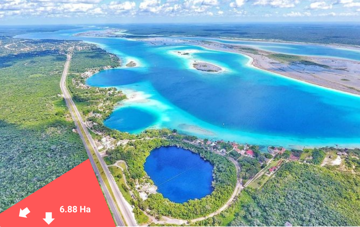 Terreno frente a Cenote Azul Bacalar