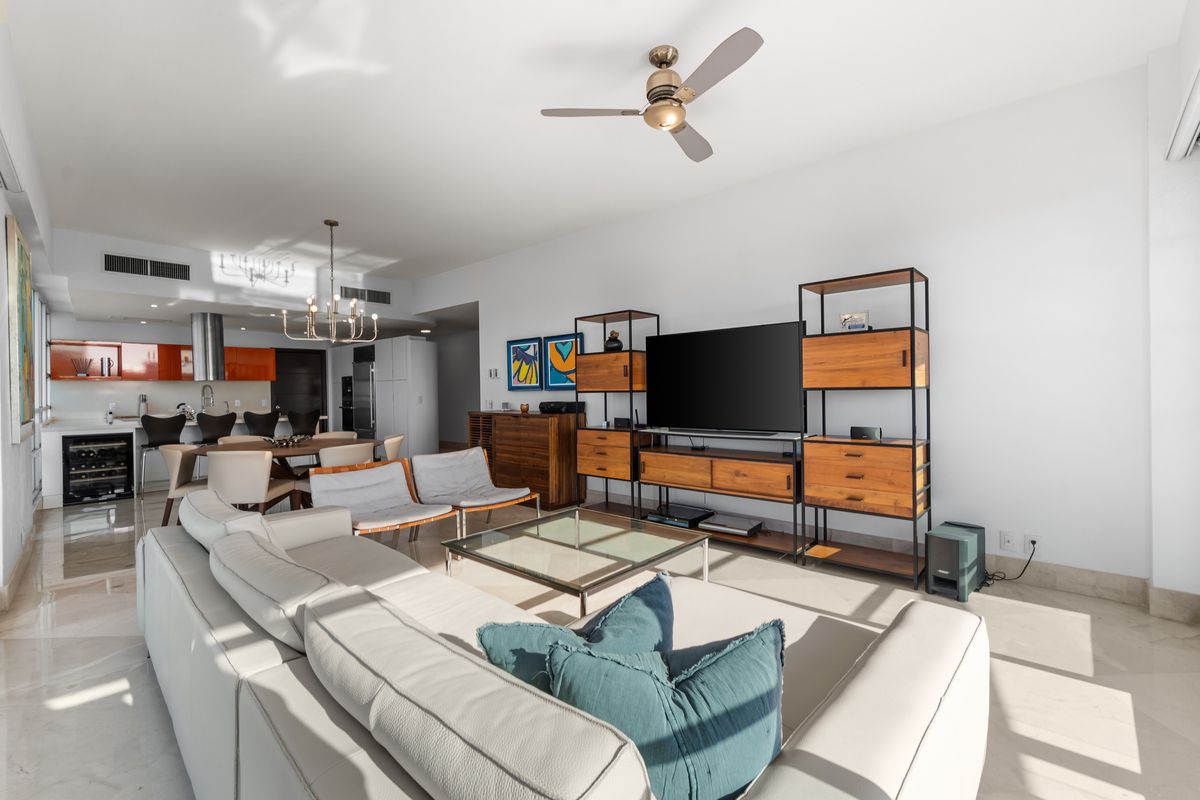 Departamento de lujo en Vidanta Nuevo Vallarta – Seibal, vista al campo de golf