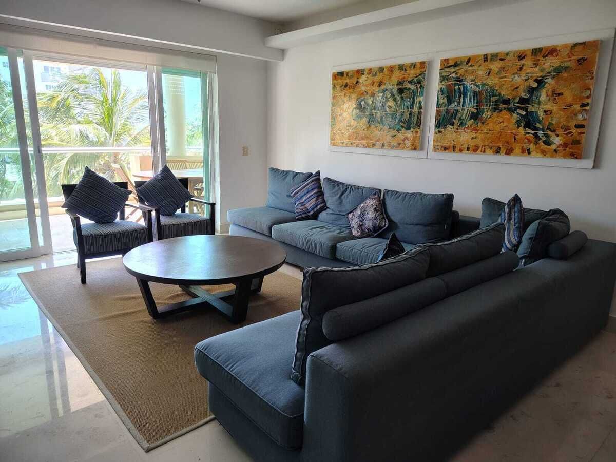 Departamento Frente al Mar en Beach Residences de Puerto Morelos