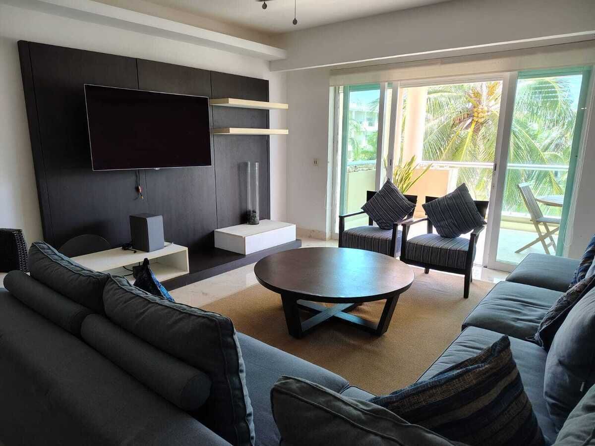Departamento Frente al Mar en Beach Residences de Puerto Morelos