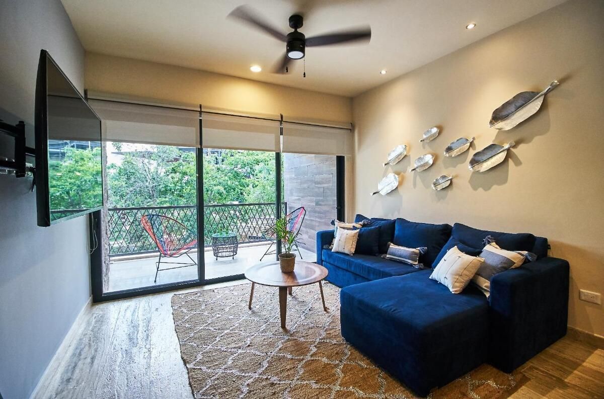 Moderno departamento de 2 recámaras con terraza en Aldea Zamá, Tulum