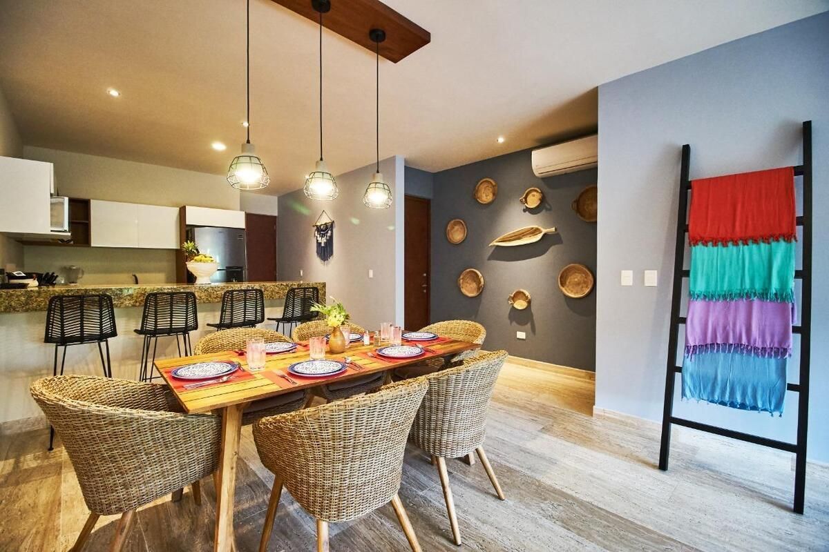 Moderno departamento de 2 recámaras con terraza en Aldea Zamá, Tulum