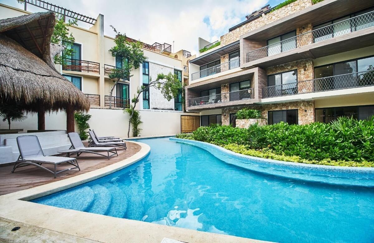 Moderno departamento de 2 recámaras con terraza en Aldea Zamá, Tulum