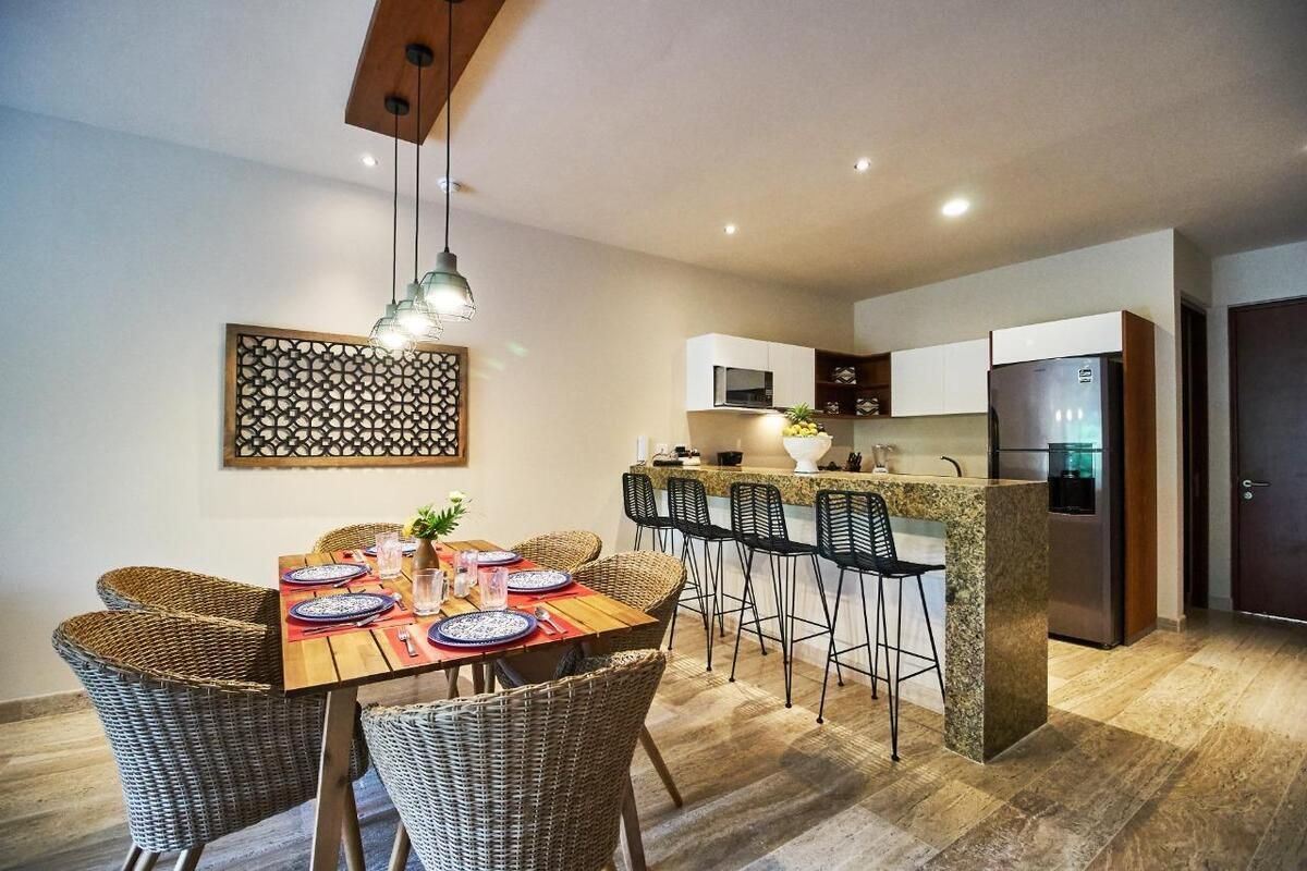 Moderno departamento de 2 recámaras con terraza en Aldea Zamá, Tulum