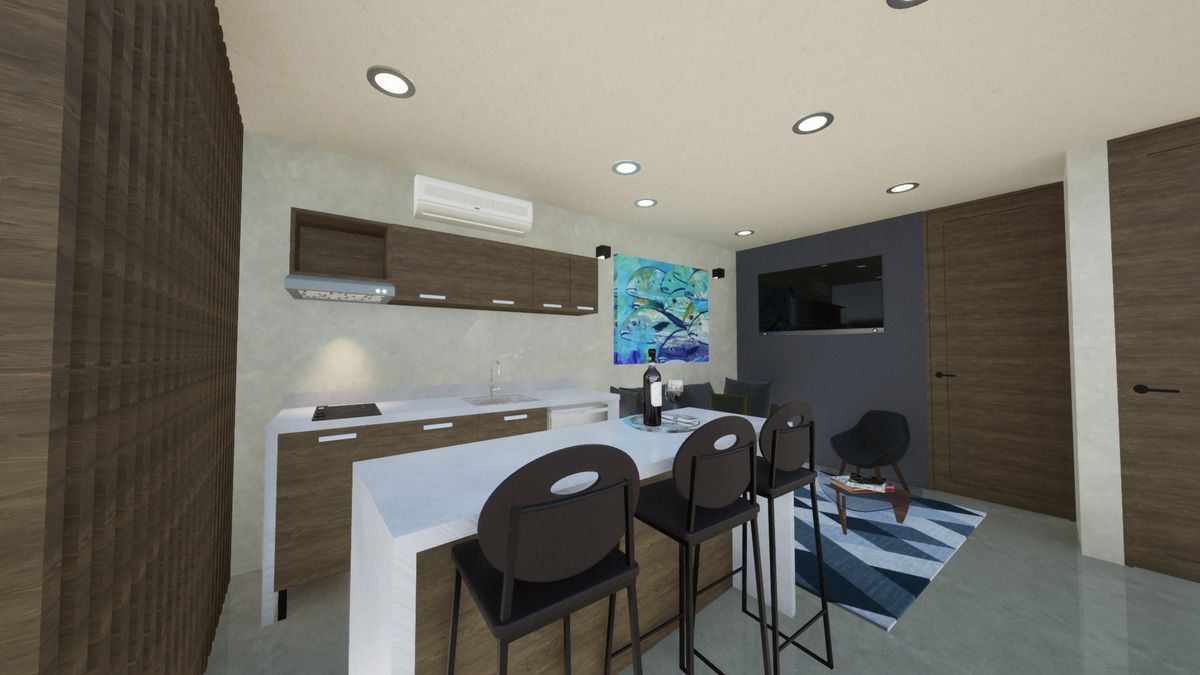 Estudio 203 para vivir o inversión en el Corazón de Tulum ID2543