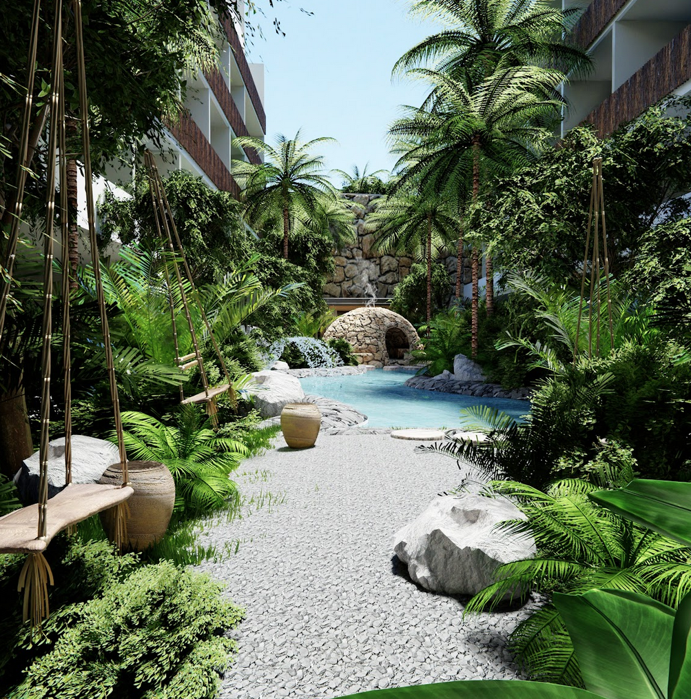 Departamento Segundo Nivel con Alberca Privada, Región 8 Tulum ID2443