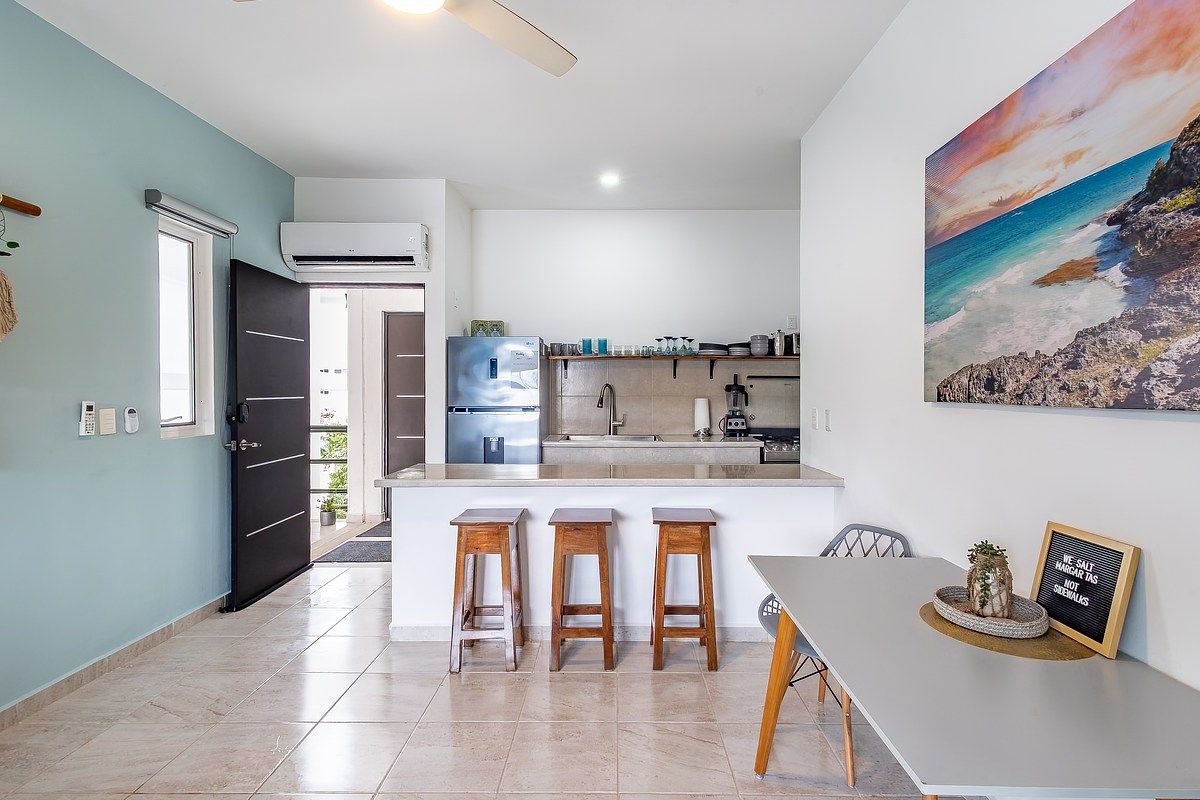 Apartment en venta en Puerto Morelos, Cerrada las Nubes, 62 m²