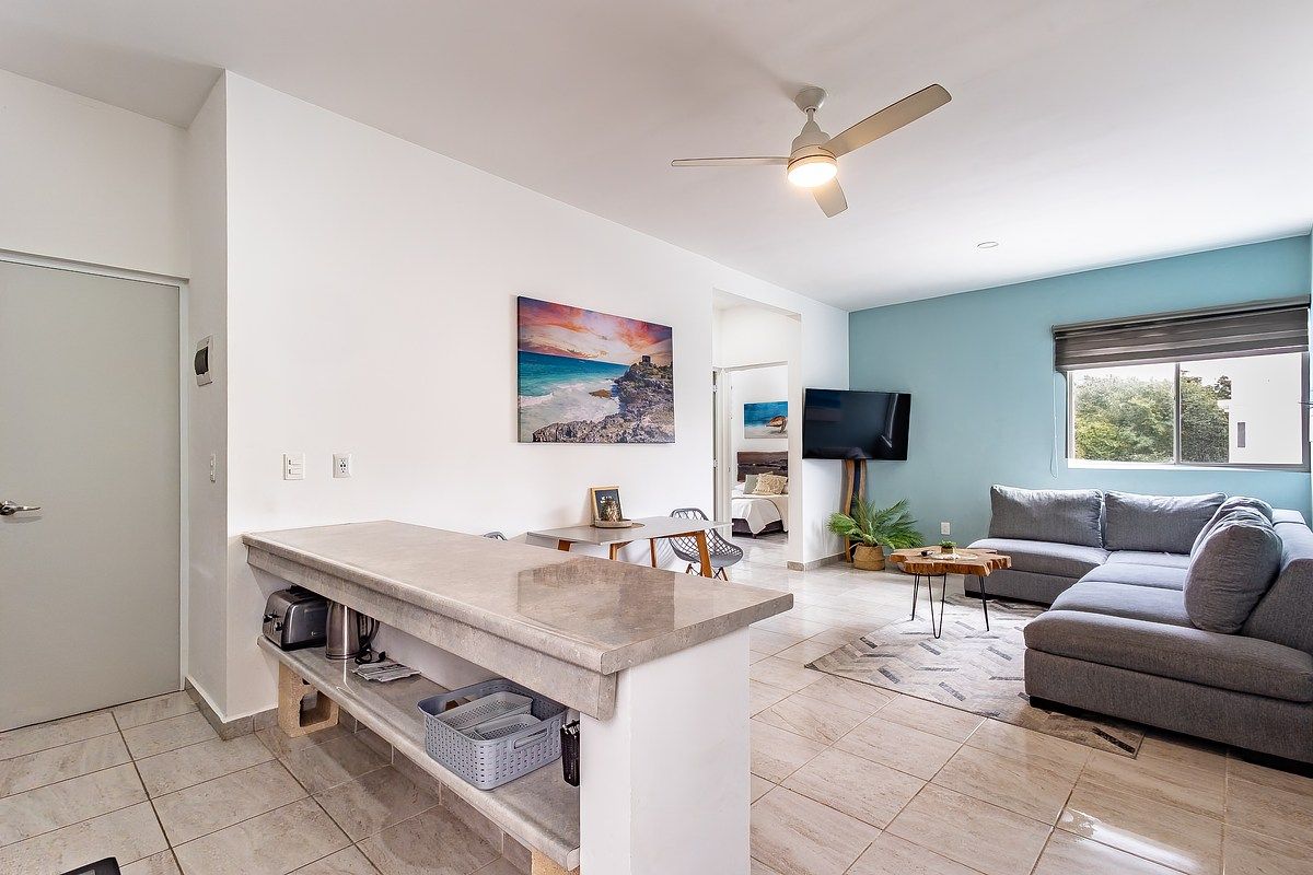 Apartment en venta en Puerto Morelos, Cerrada las Nubes, 62 m²
