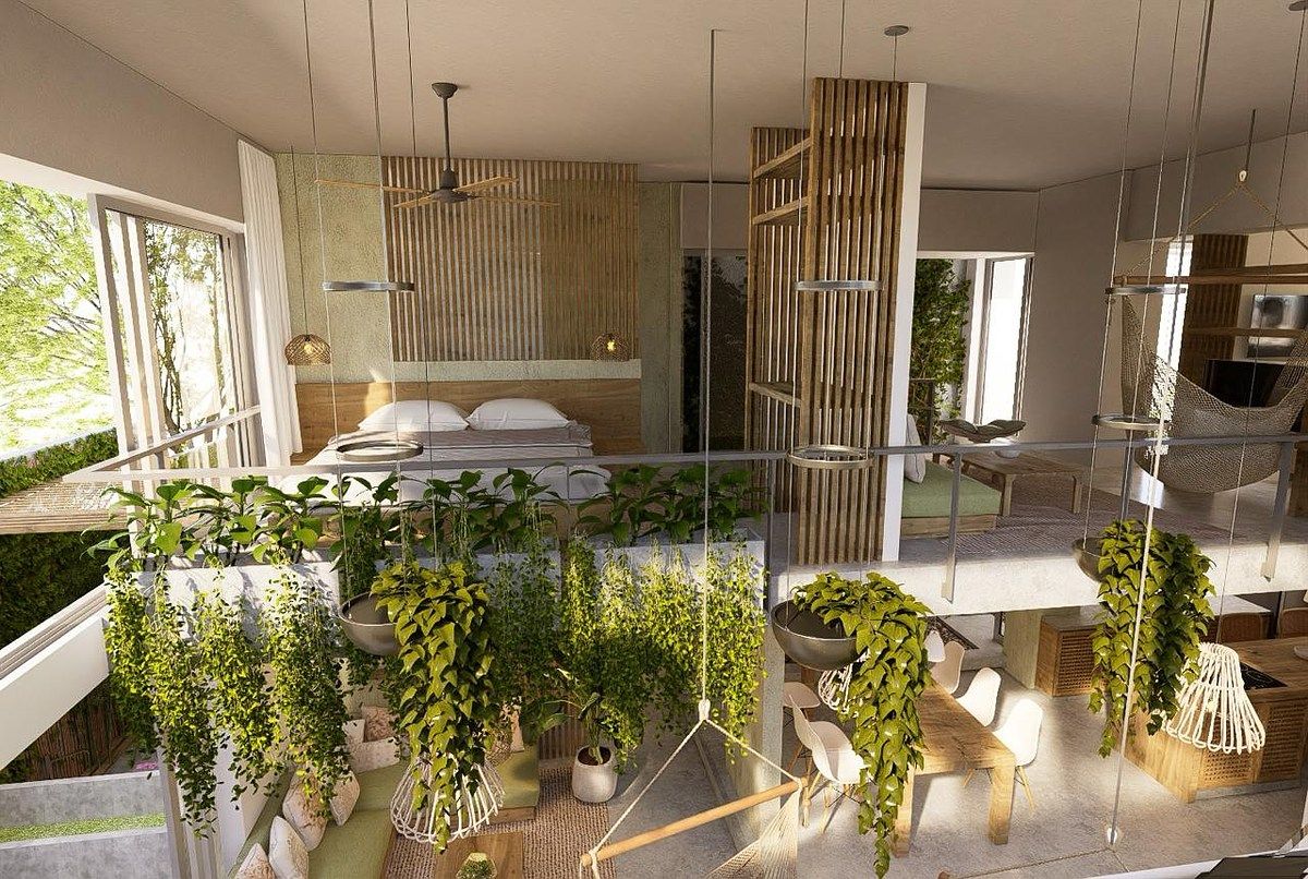 Unique Garden House Loft with Private Pool and Lush Garden Surroundings