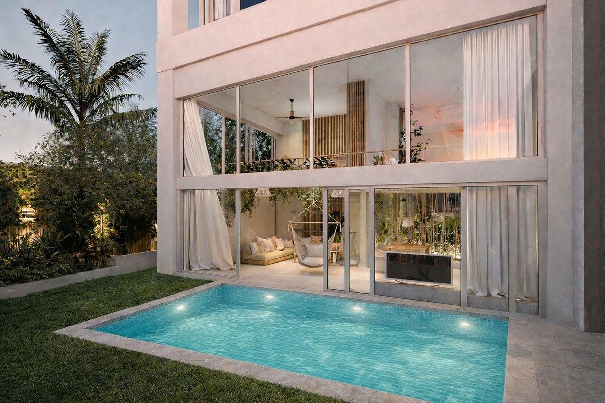 Unique Garden House Loft with Private Pool and Lush Garden Surroundings