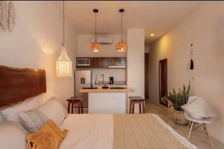 Penthouse Studio con Rooftop Privado y Jacuzzi | Región 15 Tulum | A Minutos de