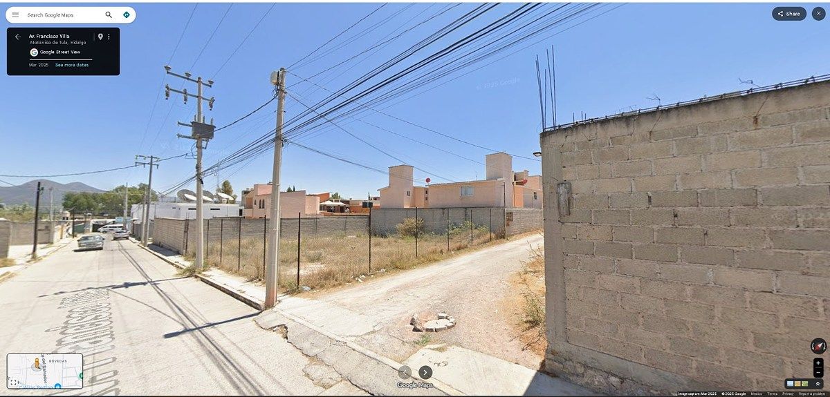 Terreno en esquina de 400 m² en Atotonilco de Tula