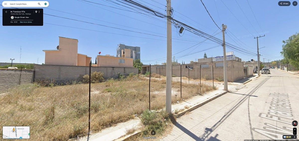 Terreno en esquina de 400 m² en Atotonilco de Tula