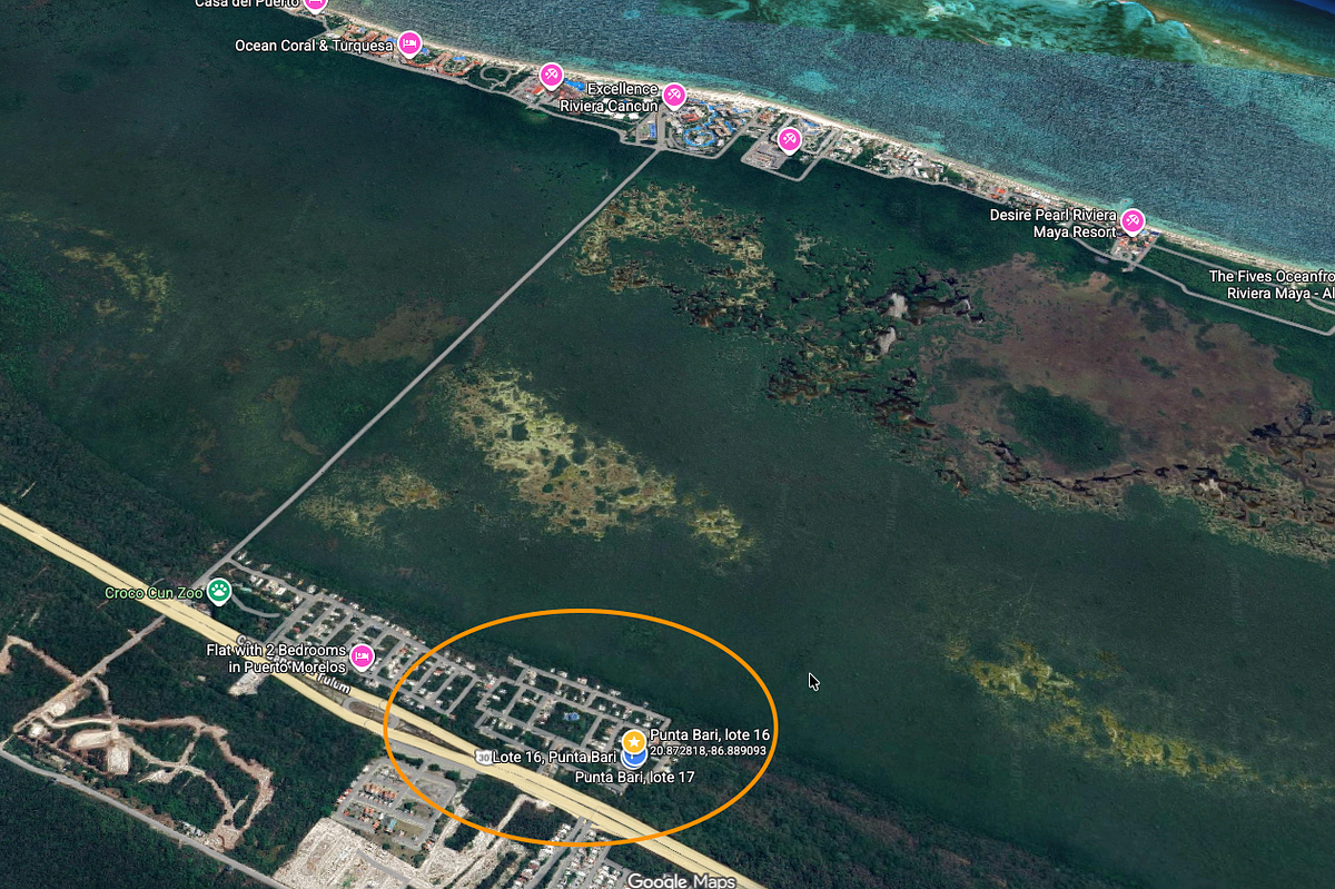 Terreno residencial en Puerto Morelos - 203.68 m2