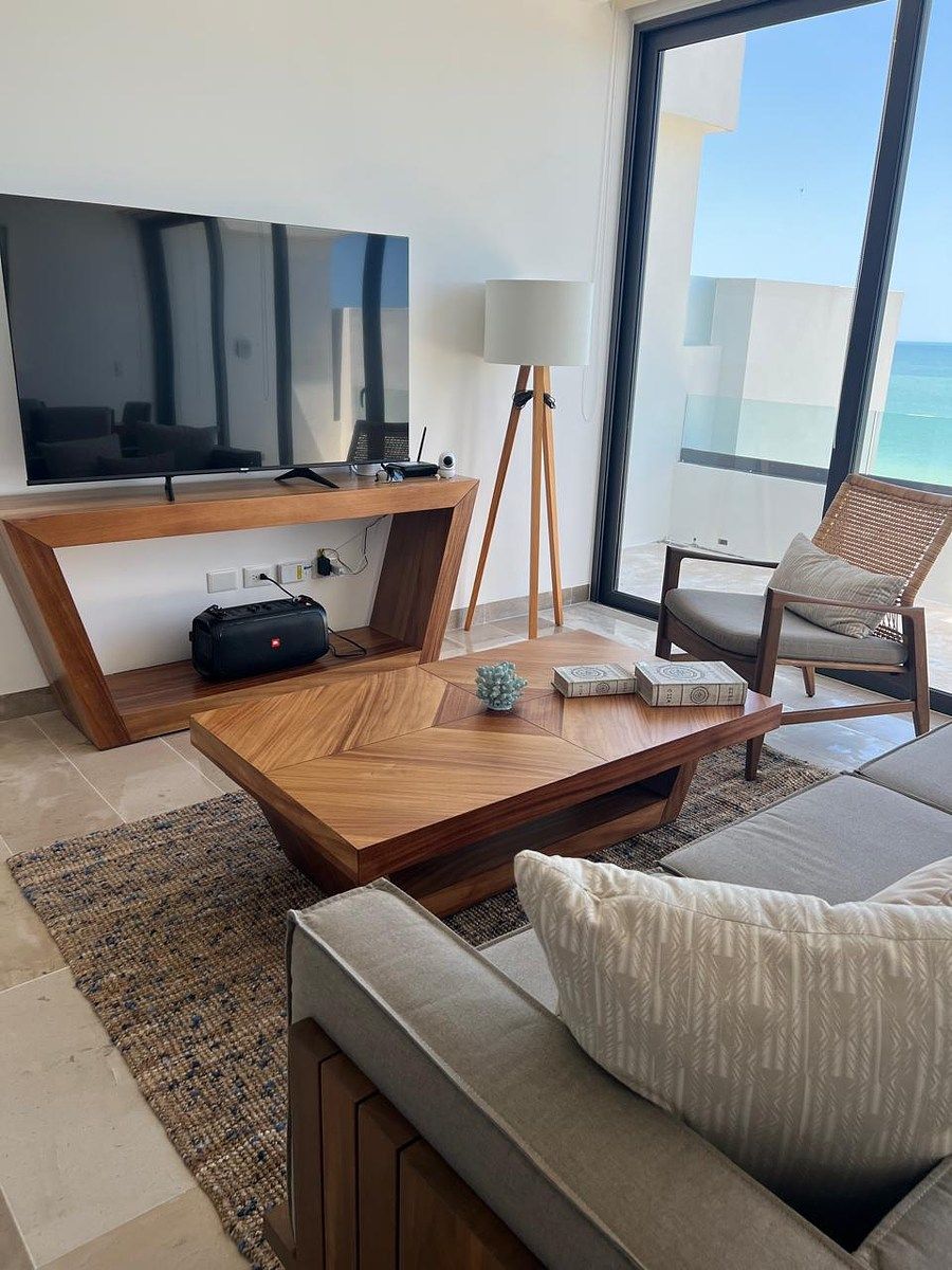 Penthouse amueblado frente al mar en venta en Turena, Telchac Puerto