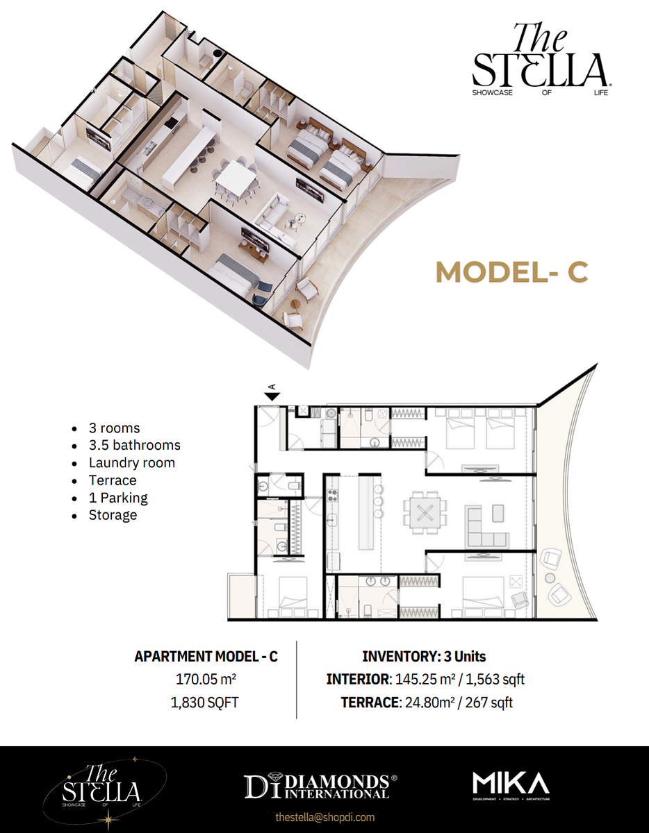 Model C 304 - Oceanfront Apartment