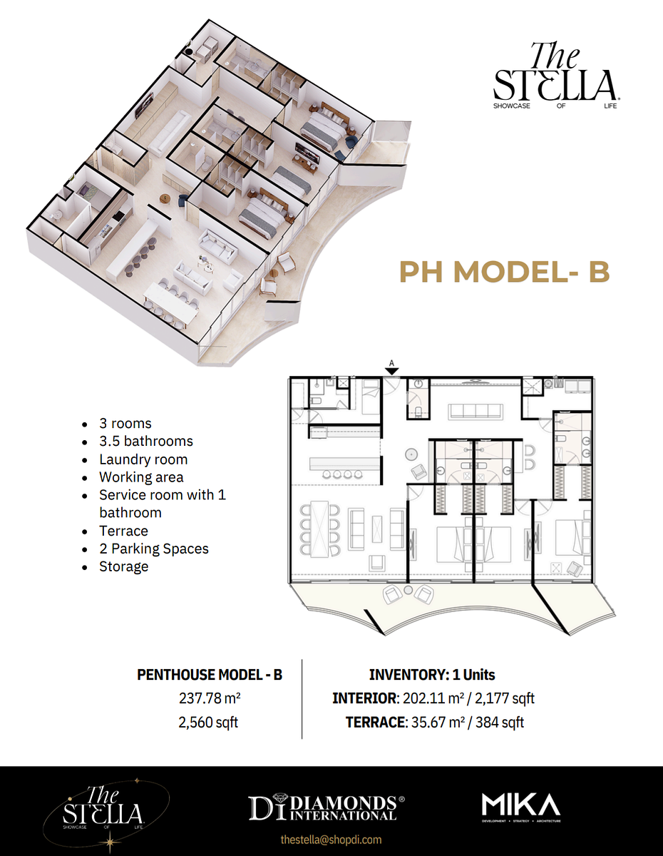 Model PH-B Ocean Front Penthouse