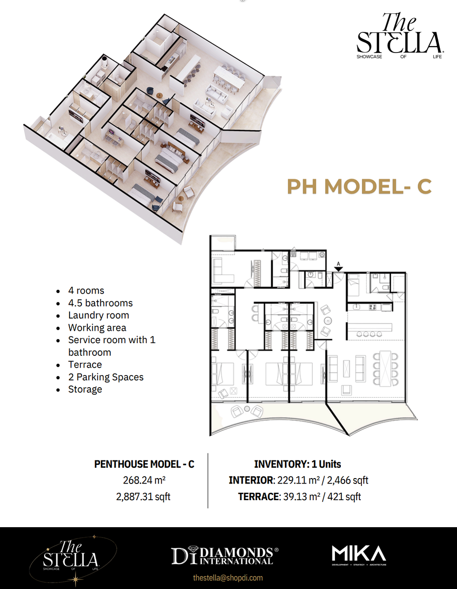 Model PH-C Ocean View Penthouse