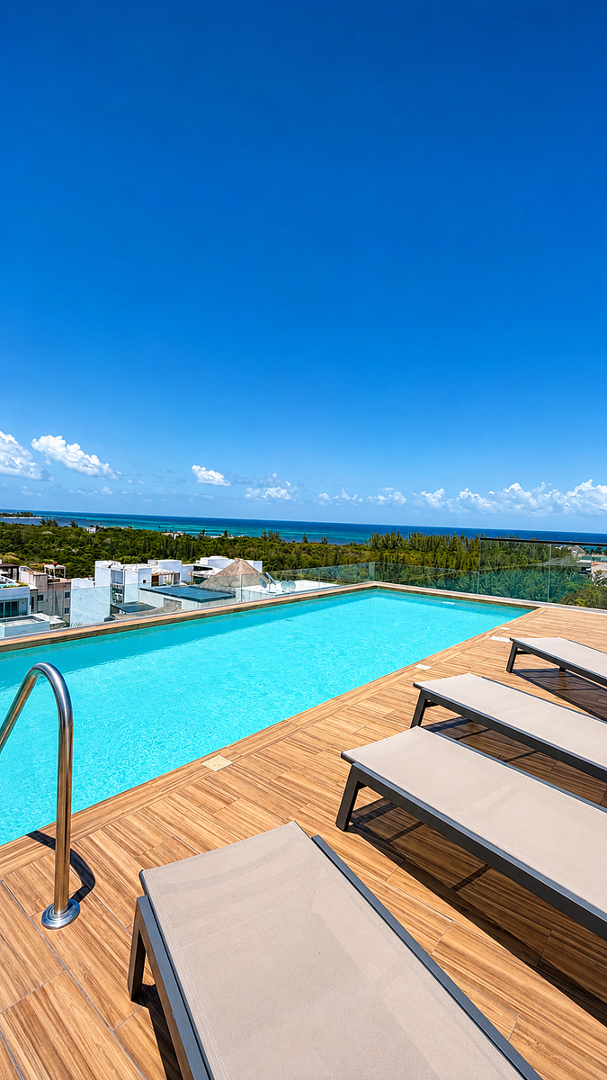 Departamento en venta en Playa del Carmen, calle 50, 43 m²