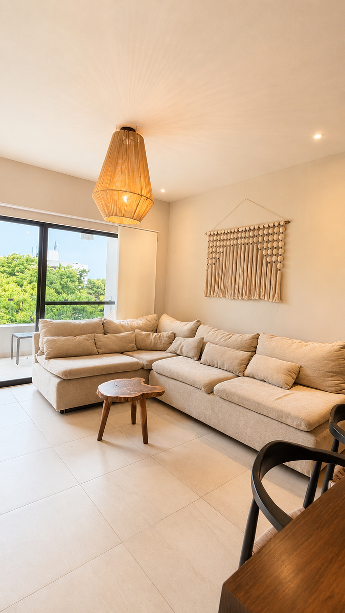 Departamento en alquiler en Playa del Carmen, camelia, 100 m²