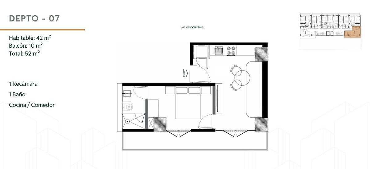 Departamento en Pre Construcción en Condesa