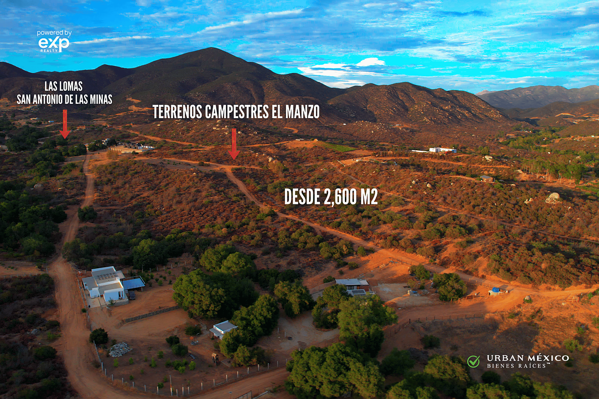 Terrenos Campestres en Venta en Valle de Guadalupe | Desde 2,600 m²