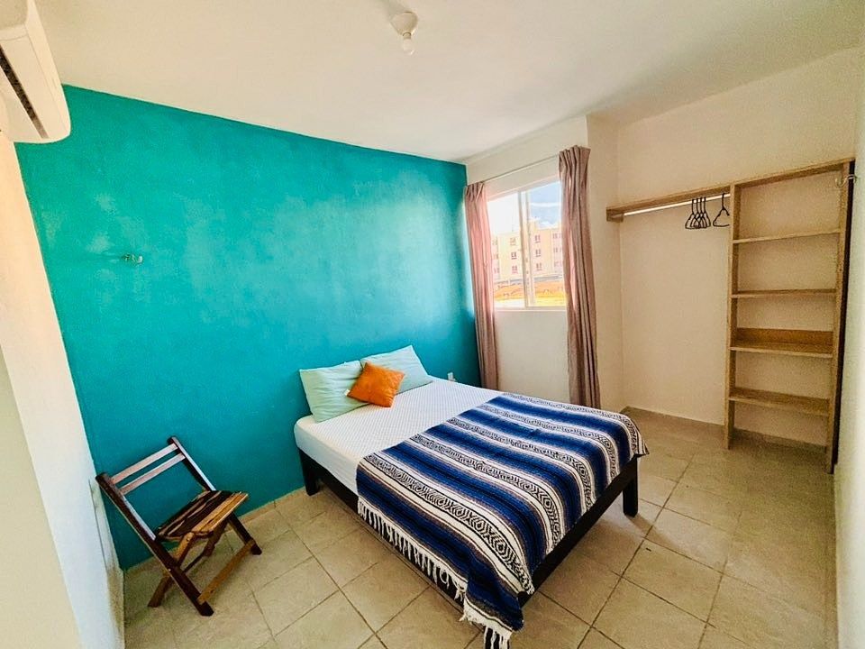 Departamento amueblado, Alberca compartida, en Renta - Tulum, Q. Roo