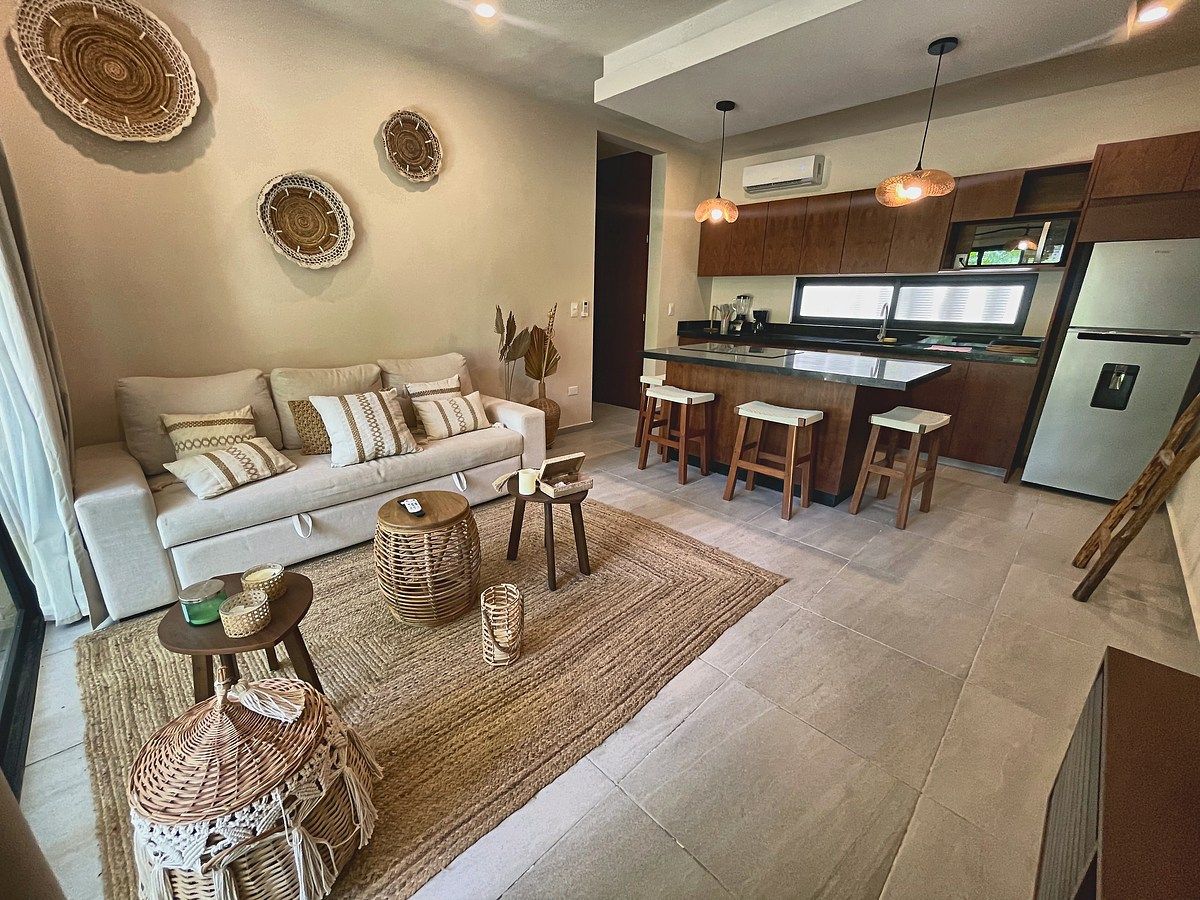 Departamento en alquiler en Tulum, Calle 18 Sur, 52 m²