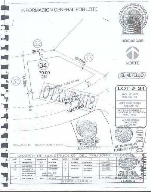 Terreno en venta en Los Cabos, Puerto Los Cabos