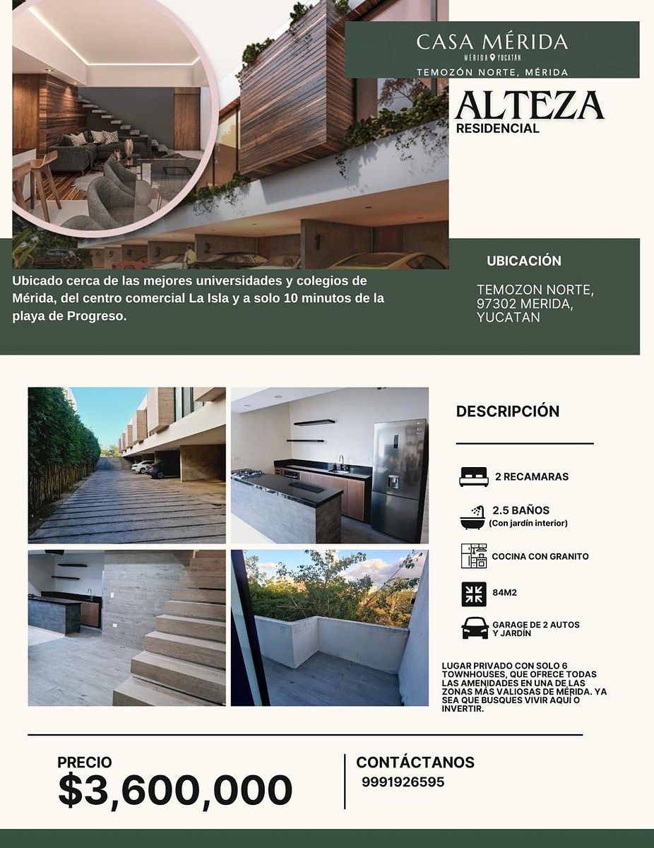Condominio en venta en Mérida, calle 79, 141 m²