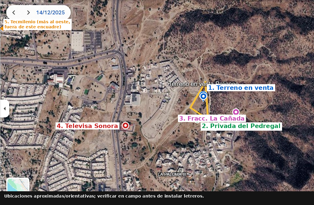 Terreno en venta en Hermosillo, Paseo colinas del bachoco