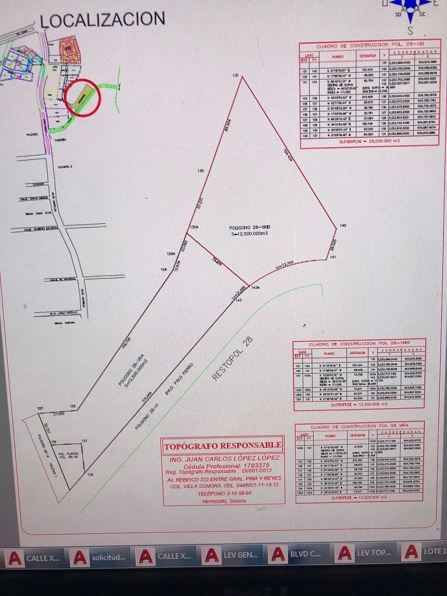 Terreno en venta en Hermosillo, Paseo colinas del bachoco