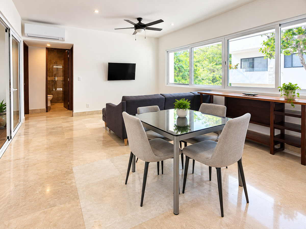 Departamento en venta en Tulum, avenida coba sur, 72 m²