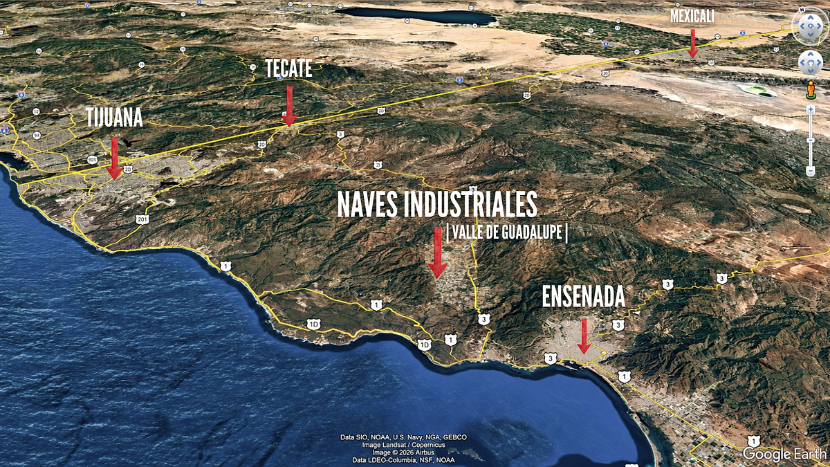 Commercial for rent in Ensenada, El Porvenir, Ensenada, Baja California, 998 m²