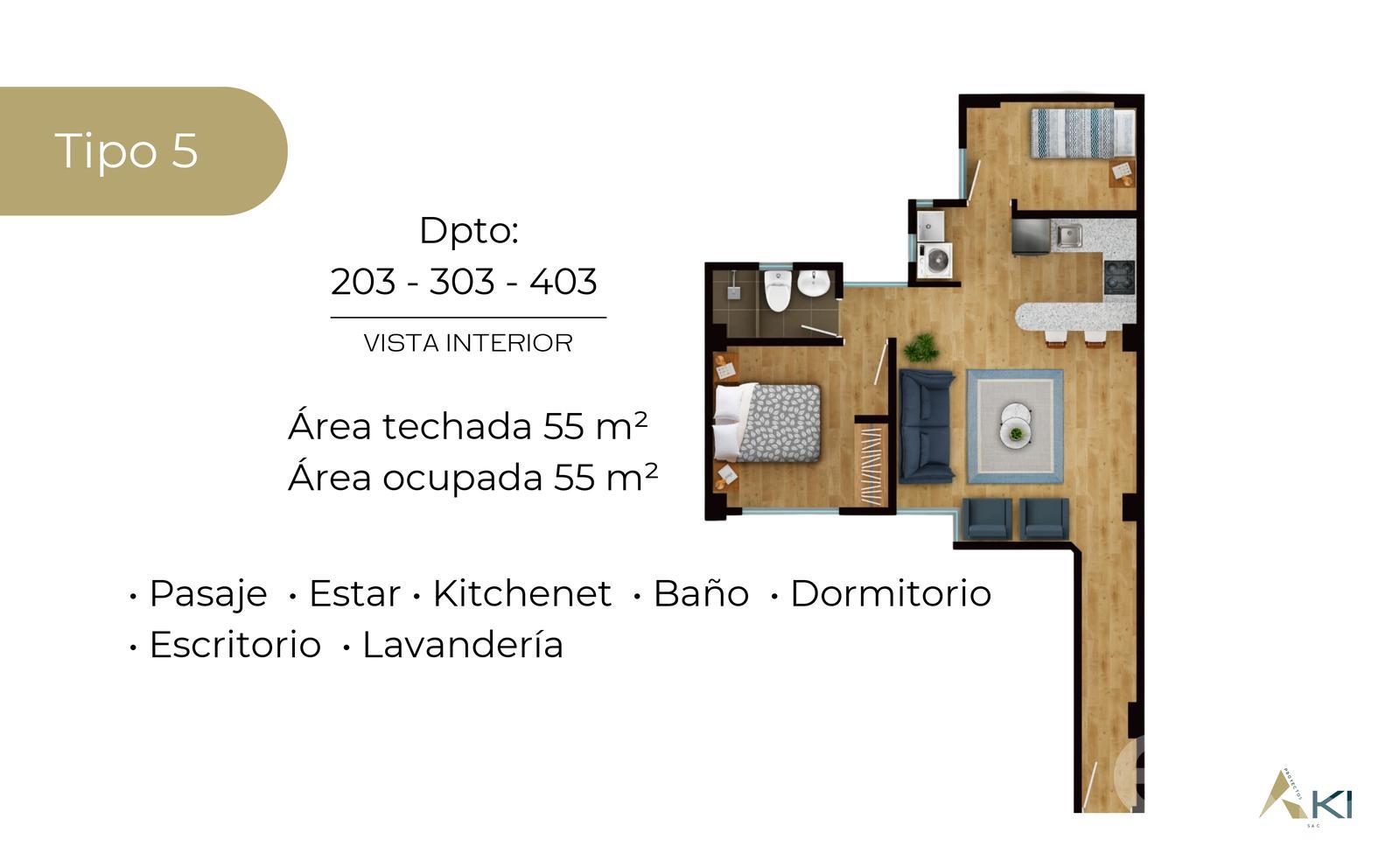 Apartment for sale in Lima | Lima | San Miguel (Lima), jr. cuzco al 1200, 55 m²