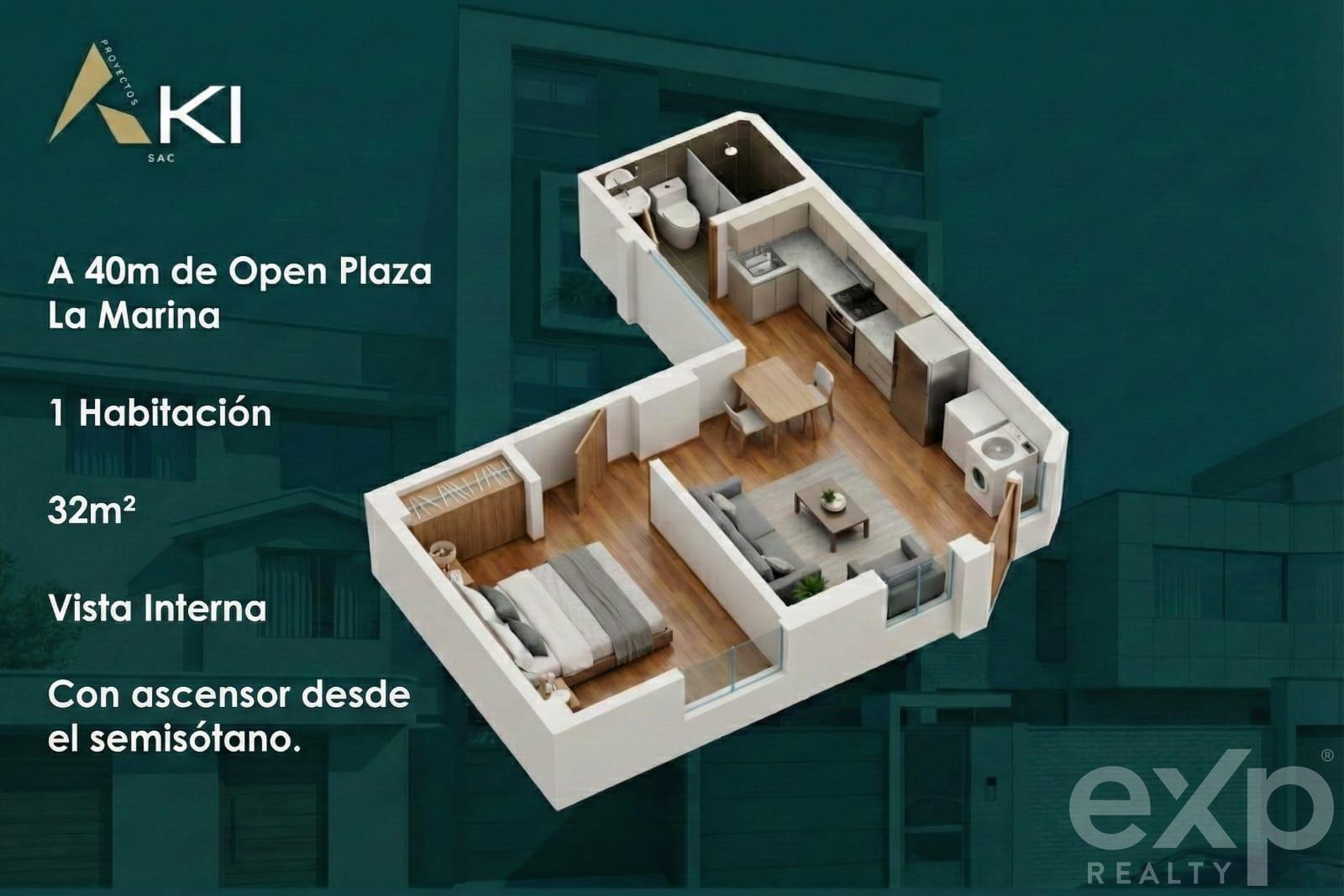 Apartment for sale in Lima | Lima | San Miguel (Lima), PROLONGACION JR CUSCO al 1200, 32 m²