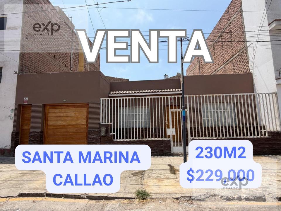 Casa en venta en Callao | Callao | Cercado del Callao, Calle Chiclayo al 200 urb. Santa Marina, 230 m²