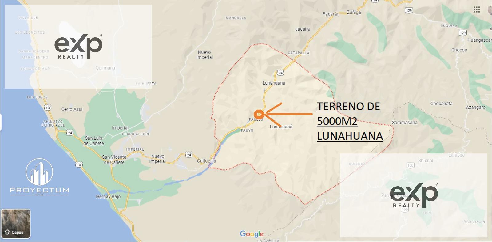 Terreno en venta en Peru | Lima | San Vicente de Cañete, Lunahuana, 5000 m²