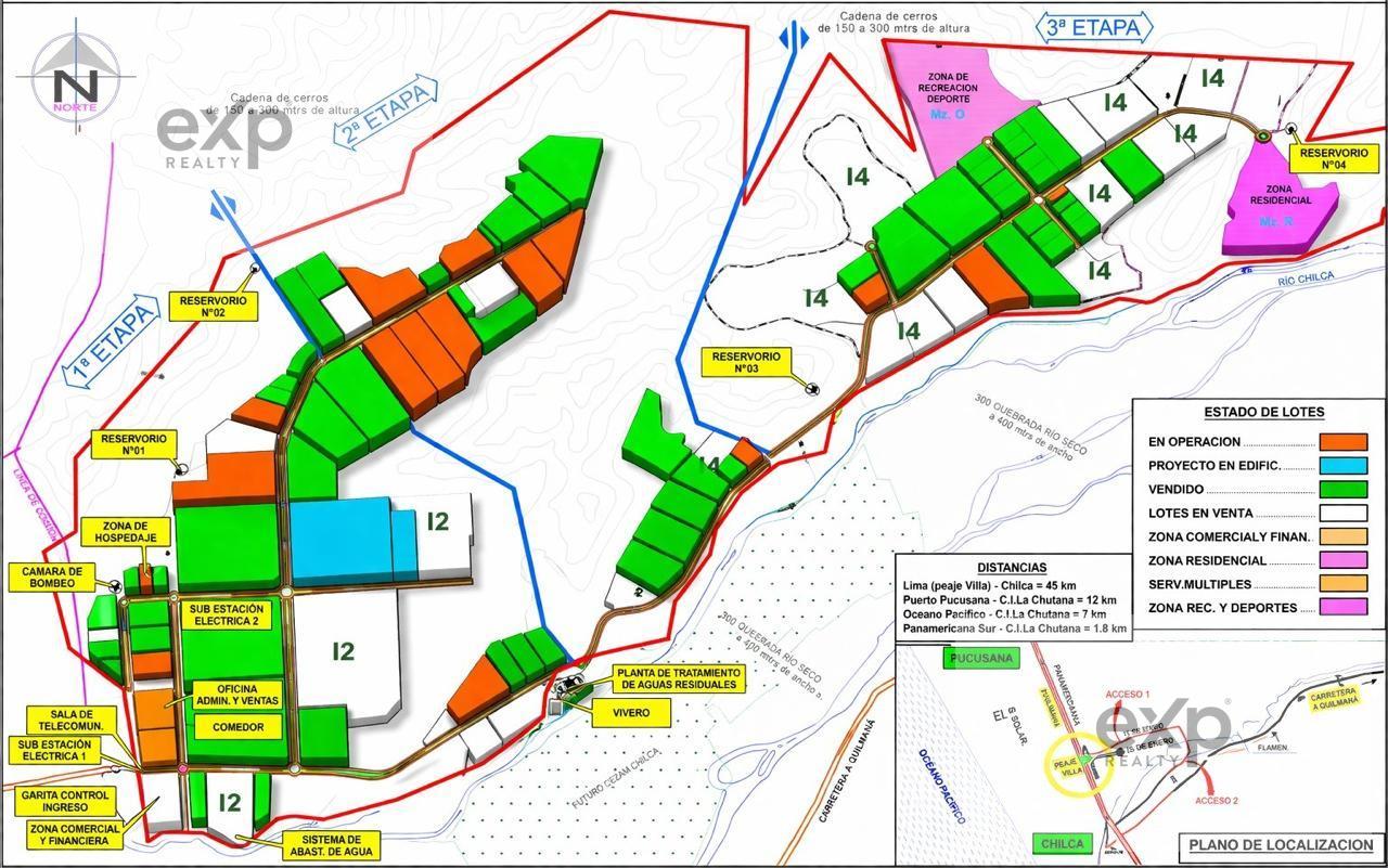 Terreno industrial en venta en Lima | Cañete | Chilca, Sector Habilitación Urbana Industrial Comercial sobre el Fundo Lomas denominada La Chutana, 19637 m²