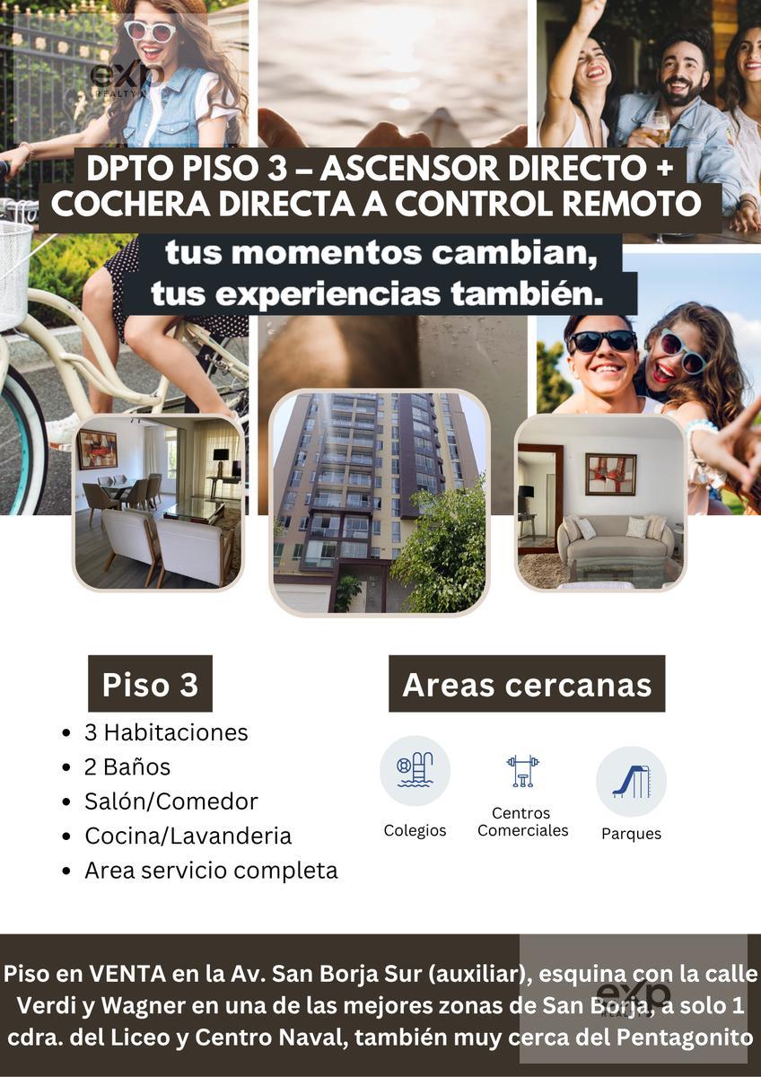 Departamento PISO 3 – ASCENSOR DIRECTO AL DPTO. + COCHERA DIRECTA AUTOMATICA